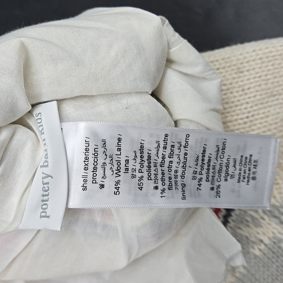 NEW CAITLYN Pottery Barn Christmas Holiday Stocking Wool Blend Fair Isle - Picture 7 of 8